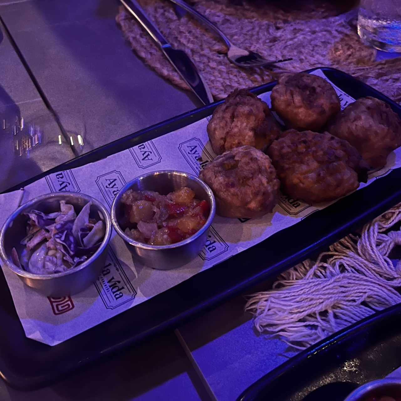Bacalao en tempura de curry y coco Wapin Colón"