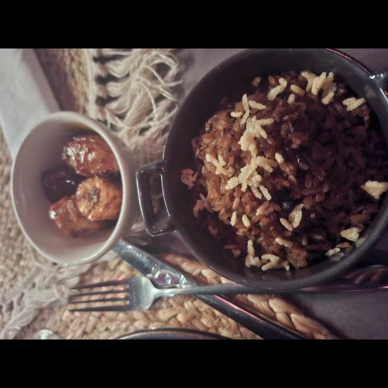 Arroz con coco y guandú