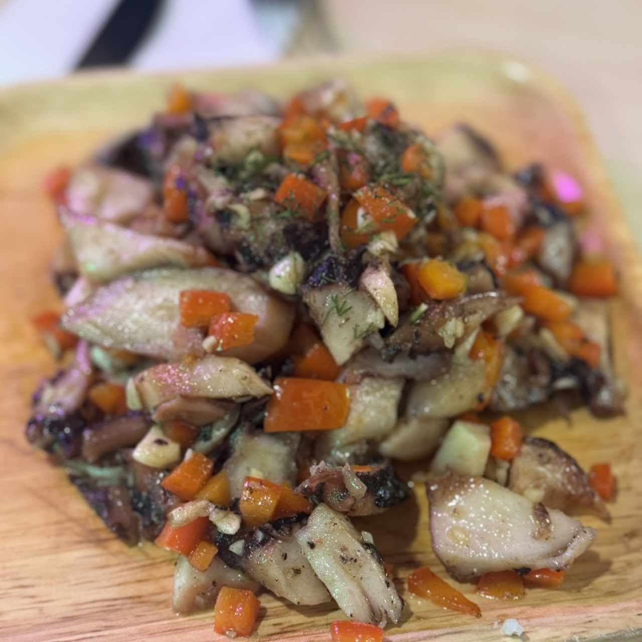 Pulpo bebe Al Ajillo