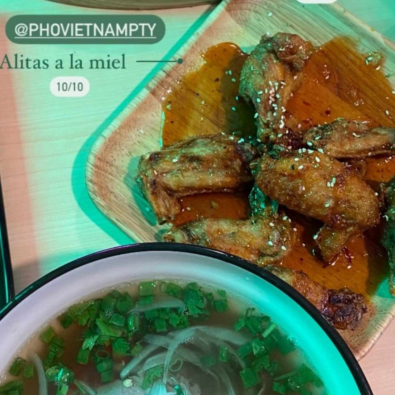 Alitas a la miel
