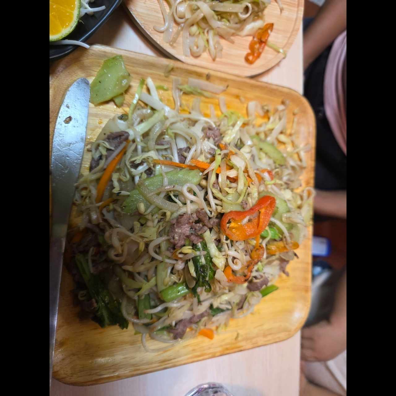 Fideos Mixtos con carne