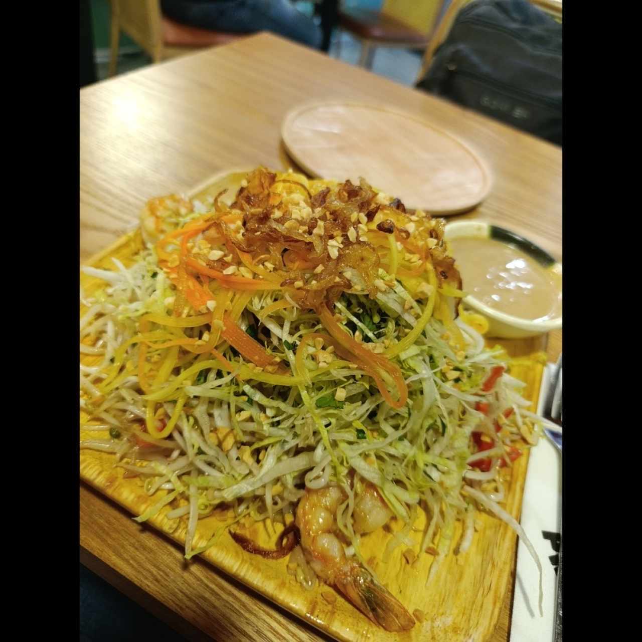 Fideos Mixtos con camarones