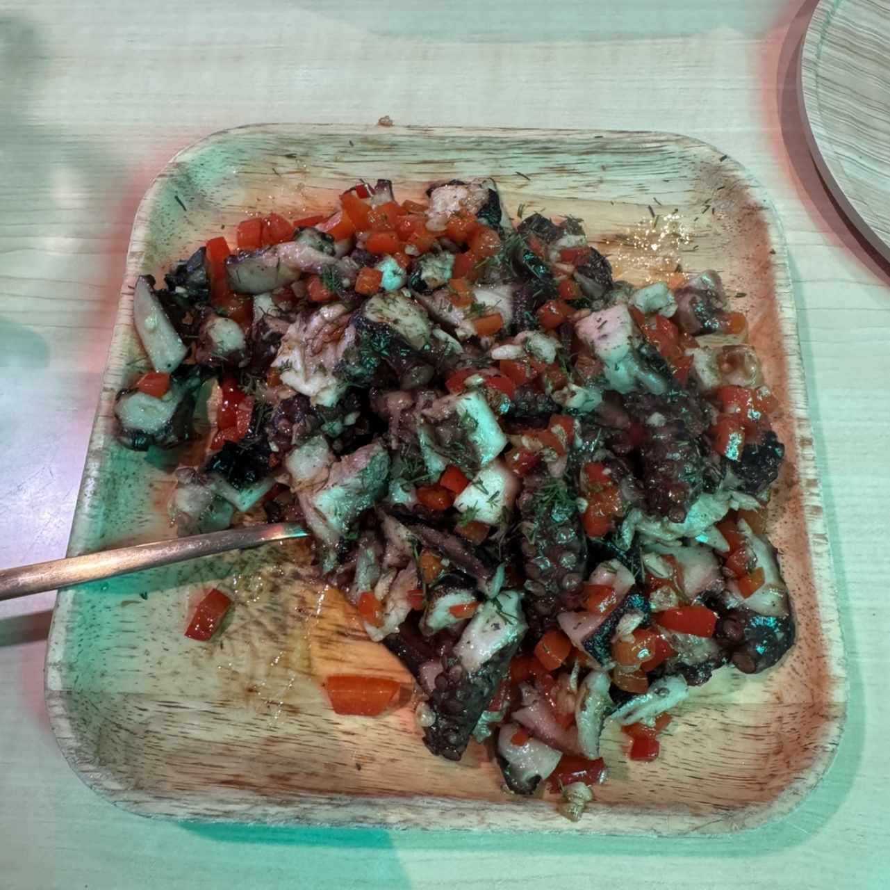 Pulpo bebe Al Ajillo
