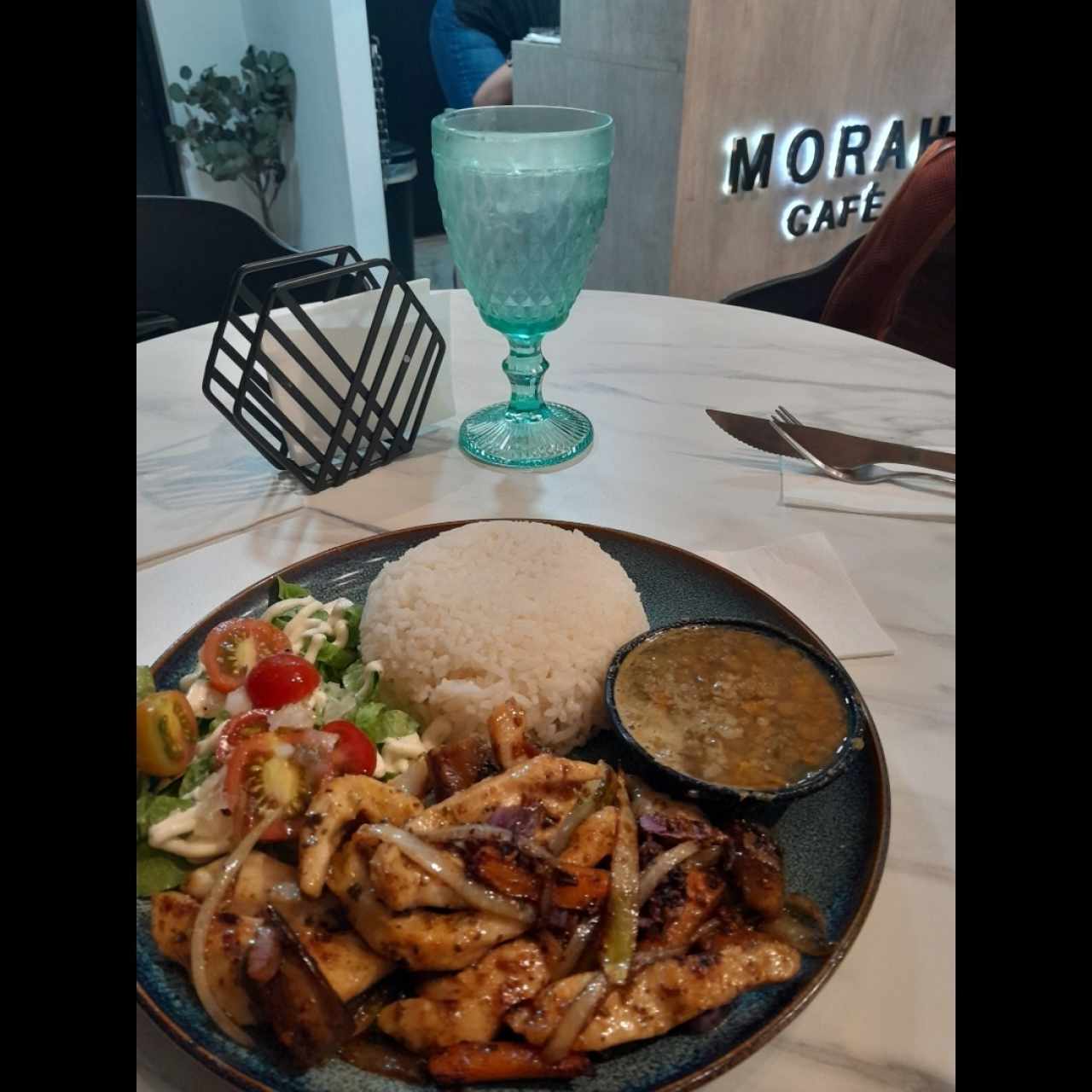 fajitas salteado en vegetales