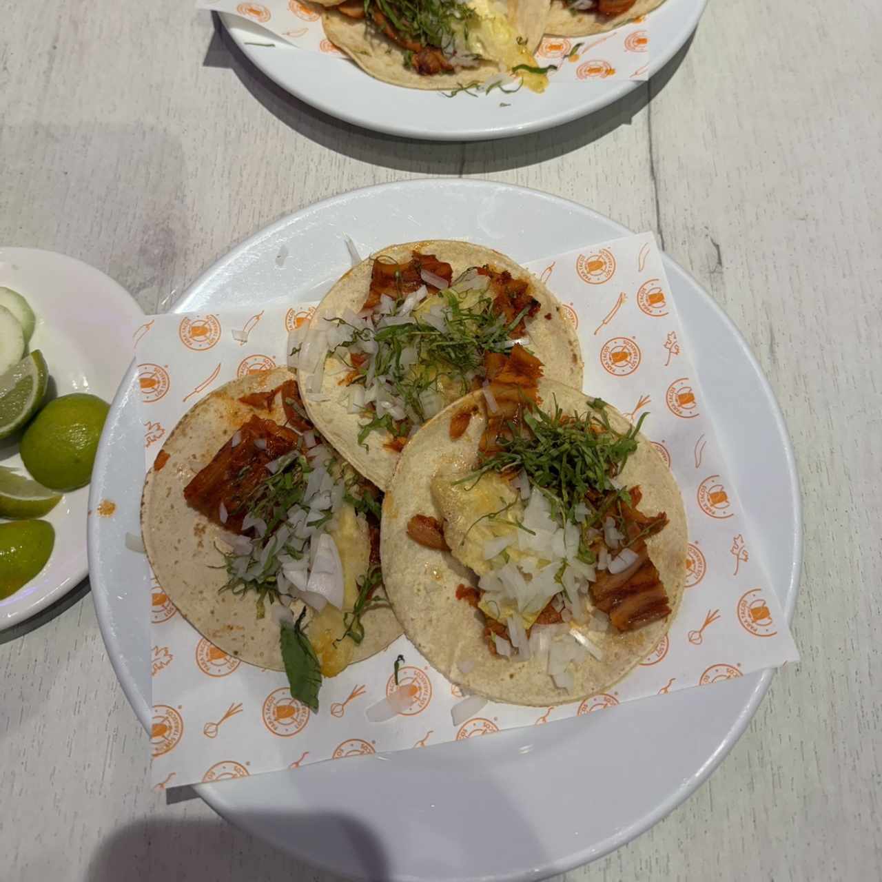 Tacos al pastor sin queso