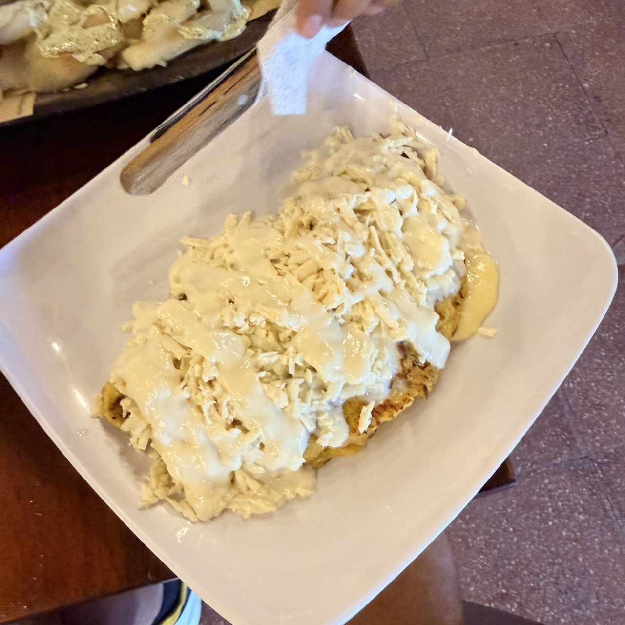 CACHAPA CON QUESO DE MANO.