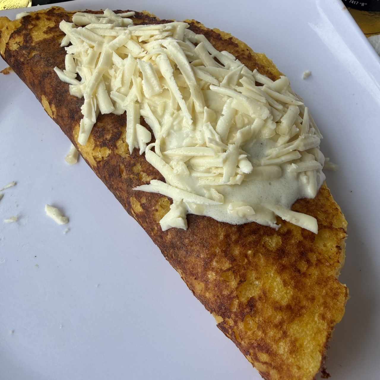2 Cachapas de Queso Llanero,Nata