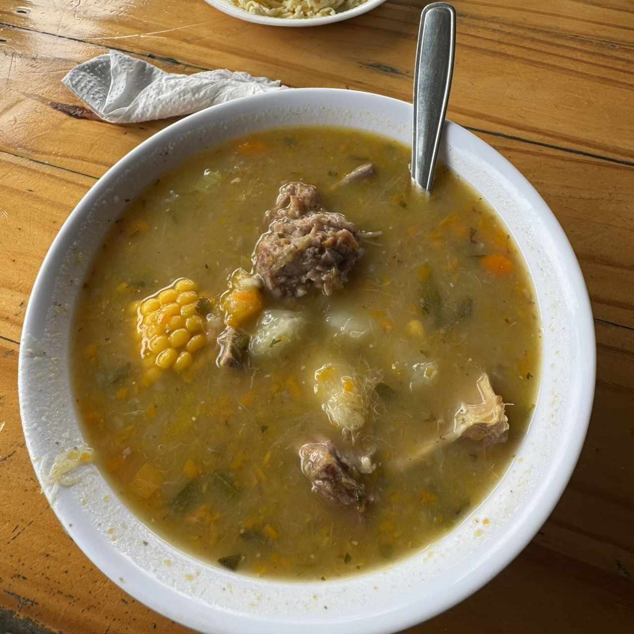 SOPA DE COSTILLA A LEÑA