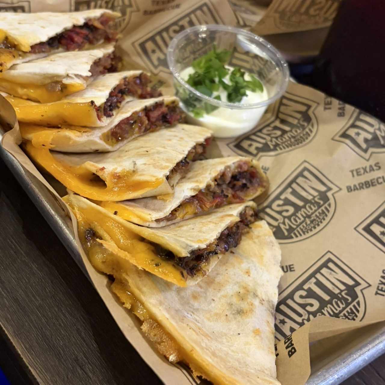 Quesadillas de brisket