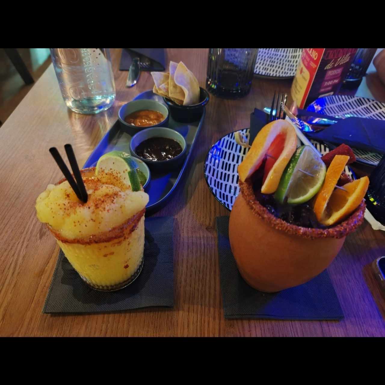 Cantarito y Margarita de maracuya