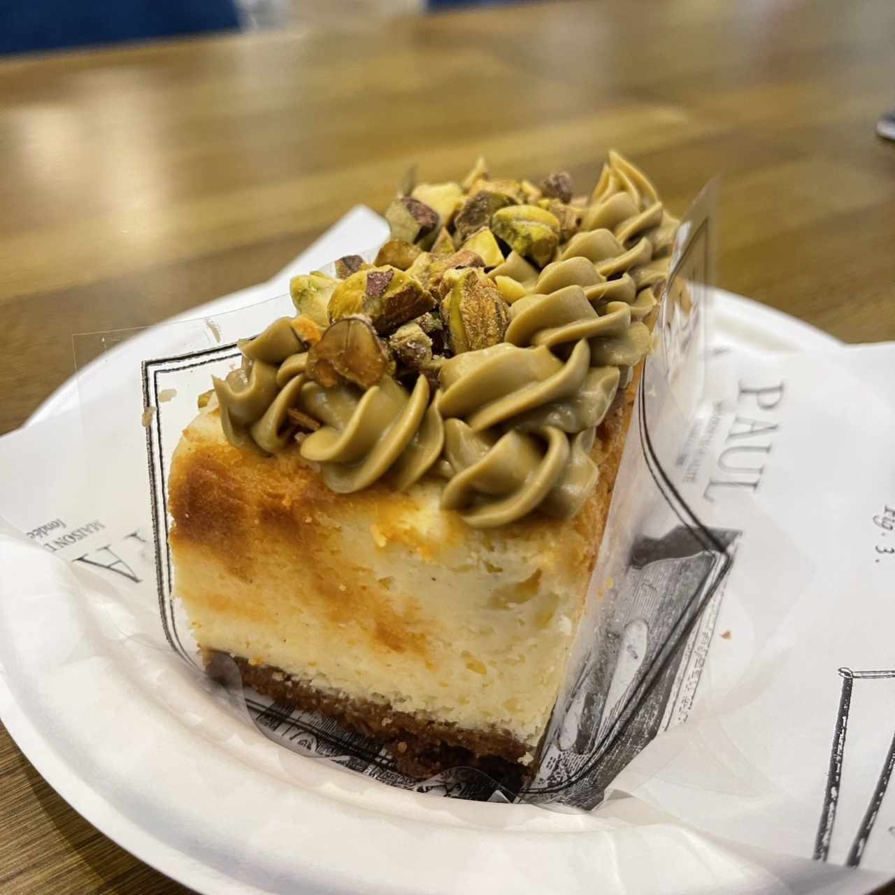Cheesecake de pistacho
