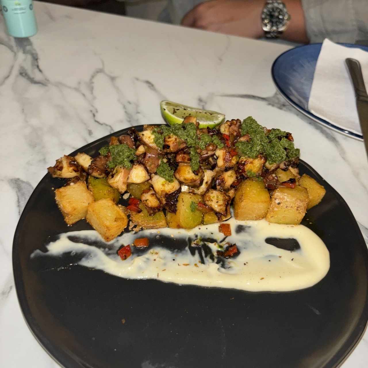 LOS TACOS DE PULPO