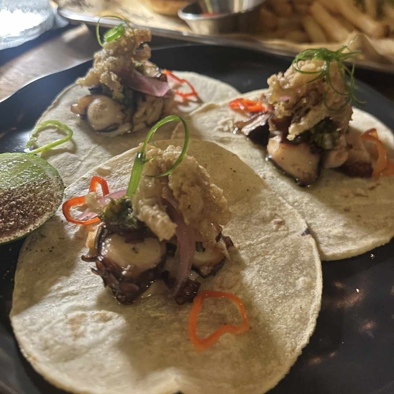 LOS TACOS DE PULPO