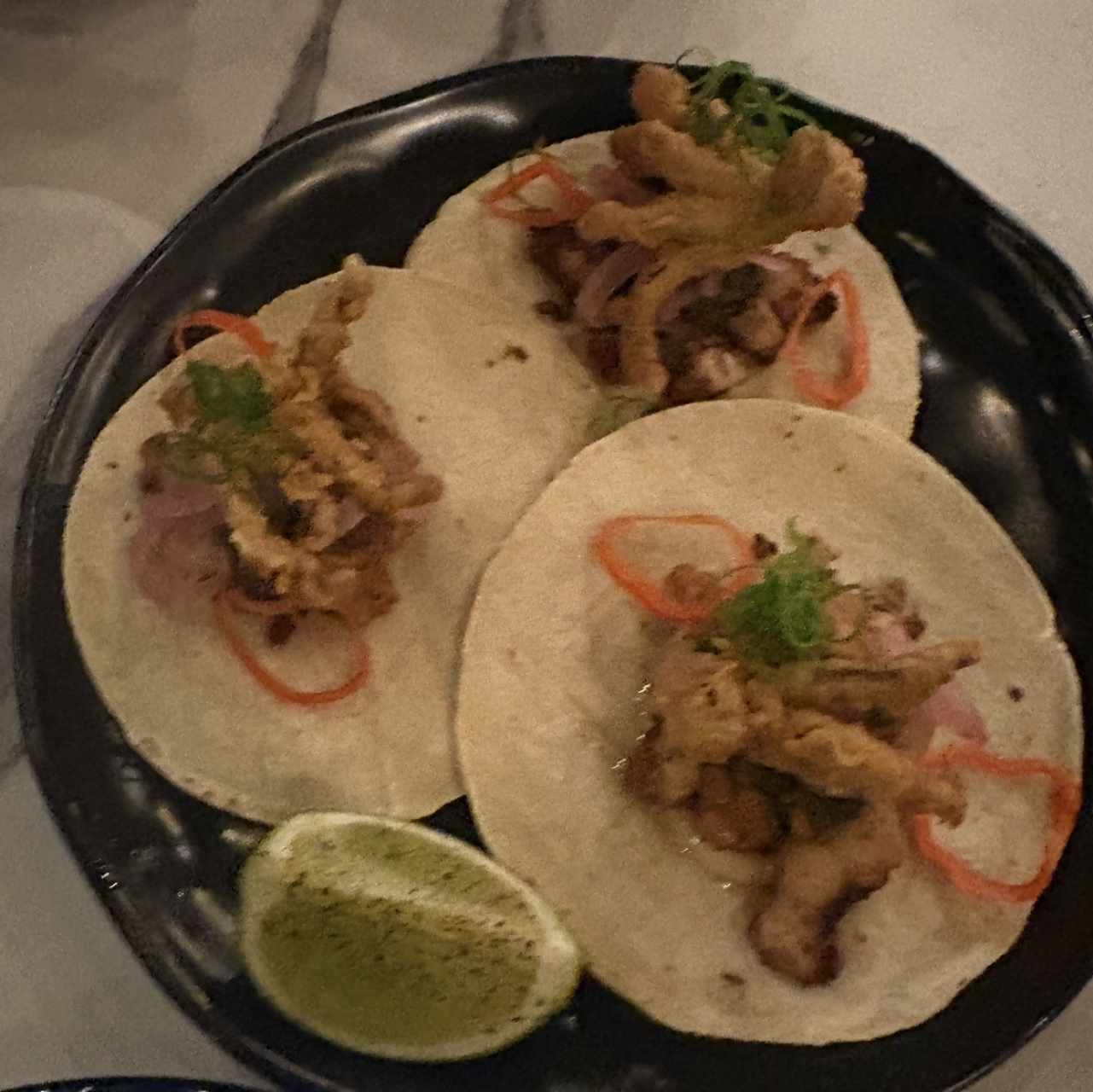 LOS TACOS DE PULPO