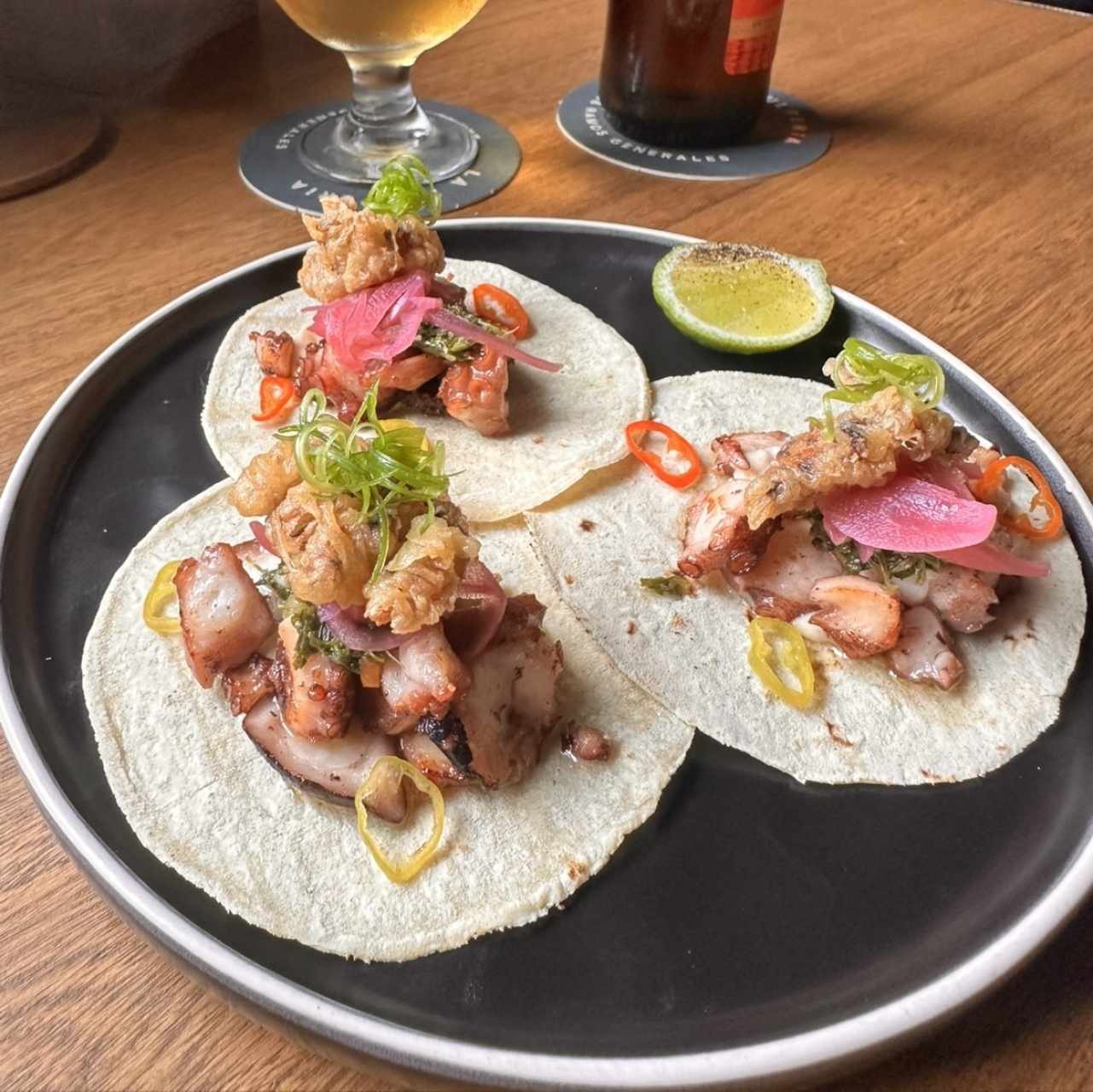 LOS TACOS DE PULPO