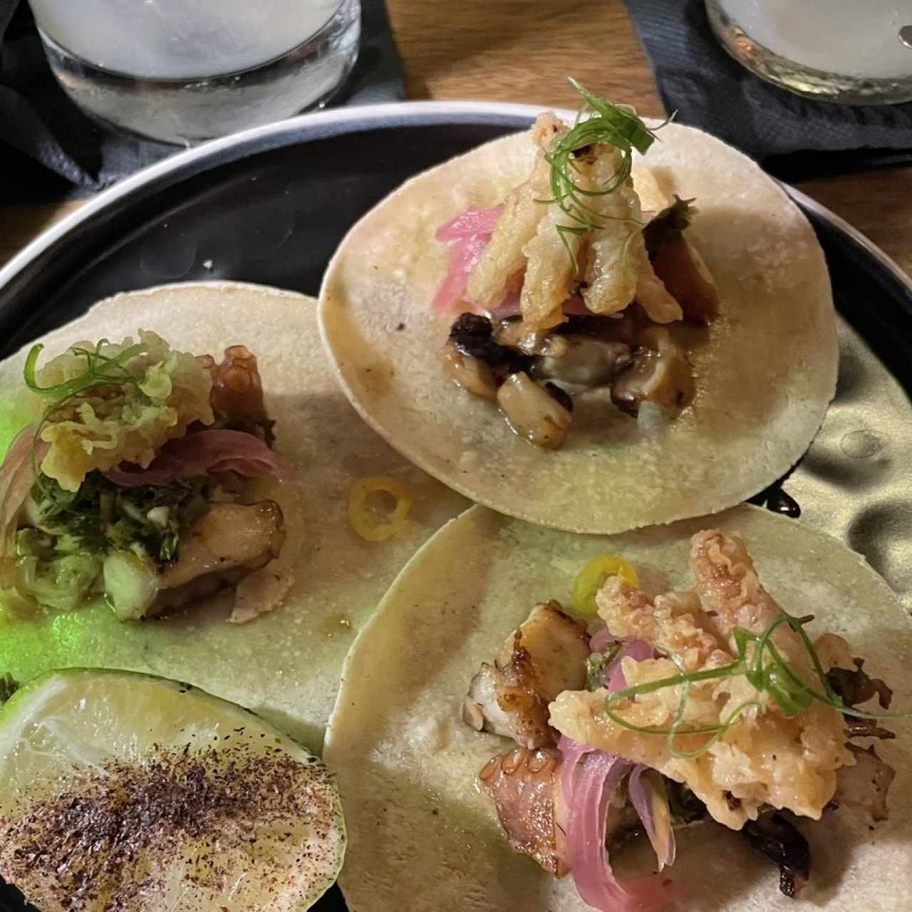 LOS TACOS DE PULPO