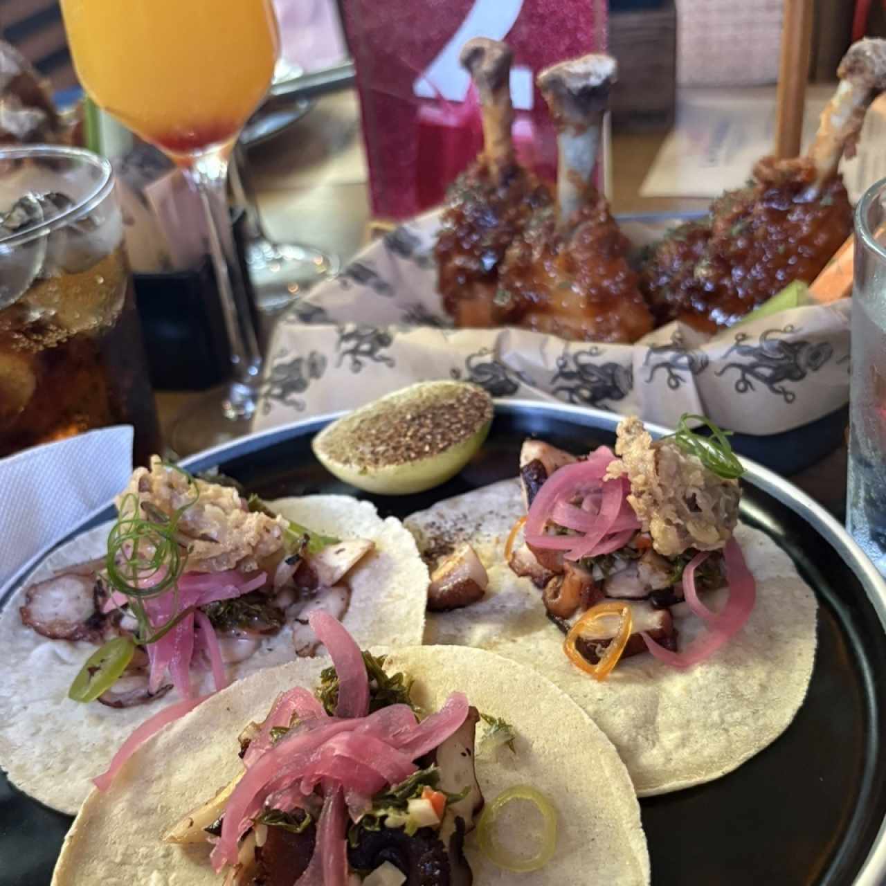 LOS TACOS DE PULPO