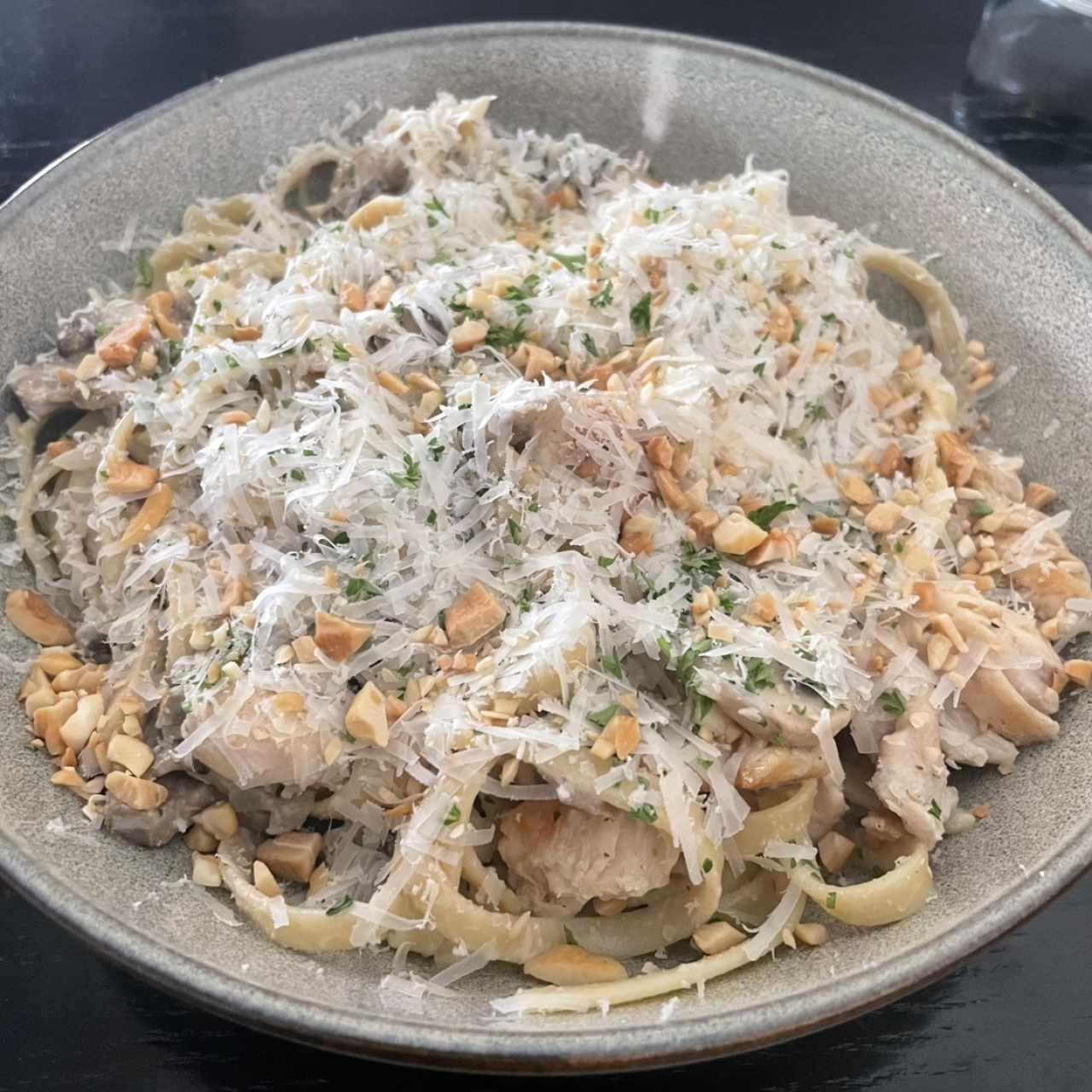 Mushroom Cashews Alfredo