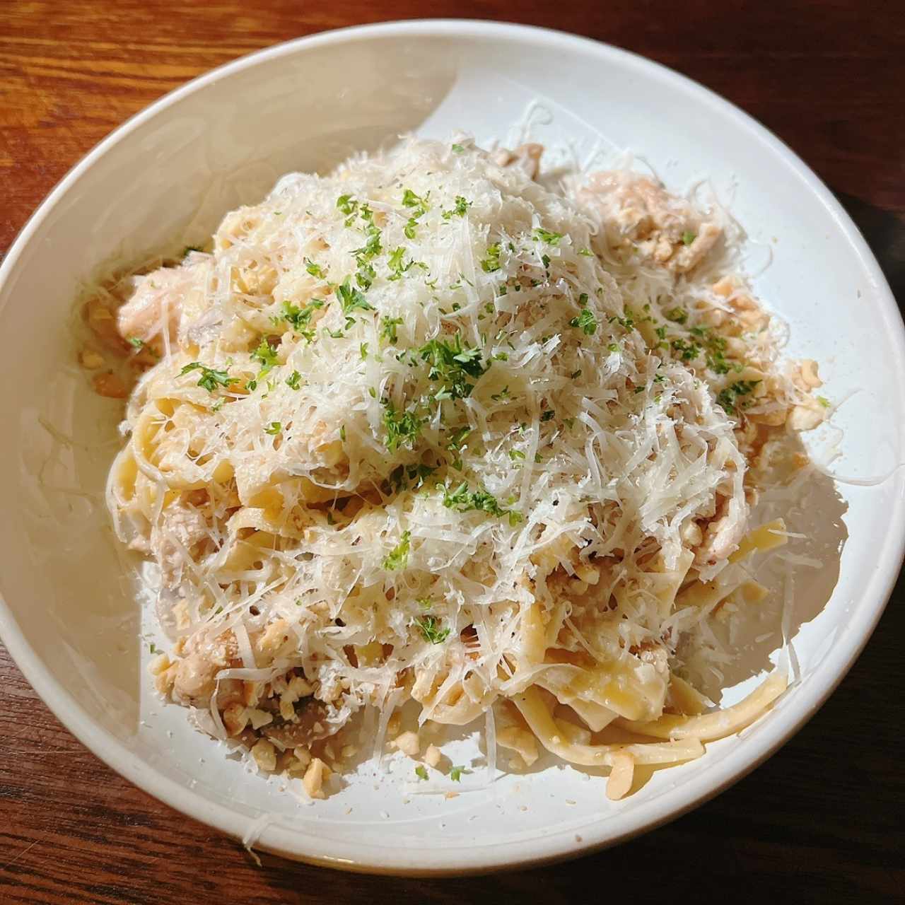 Mushroom Cashews Alfredo