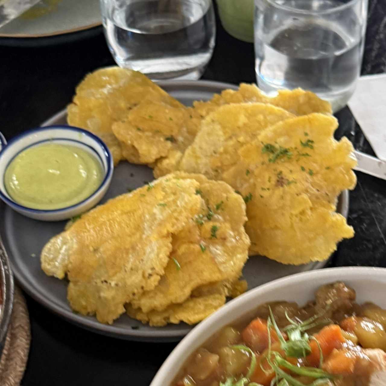 Tapas Sunset - Patacones Cilantro