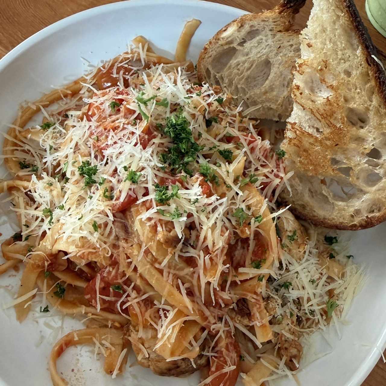 Cherry Tomato Chicken Pasta
