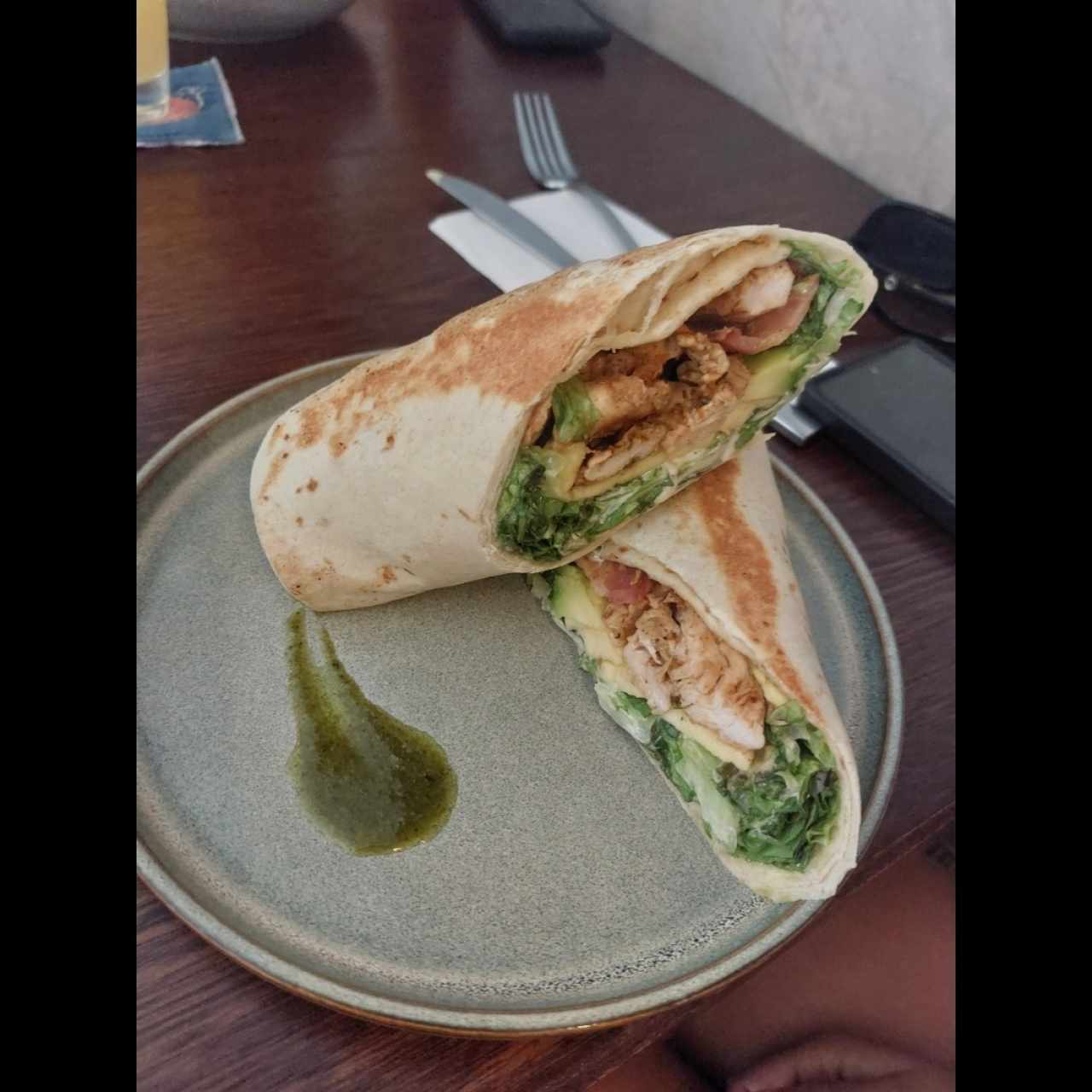 Salad & Wraps - Pesto Pollo Wrap