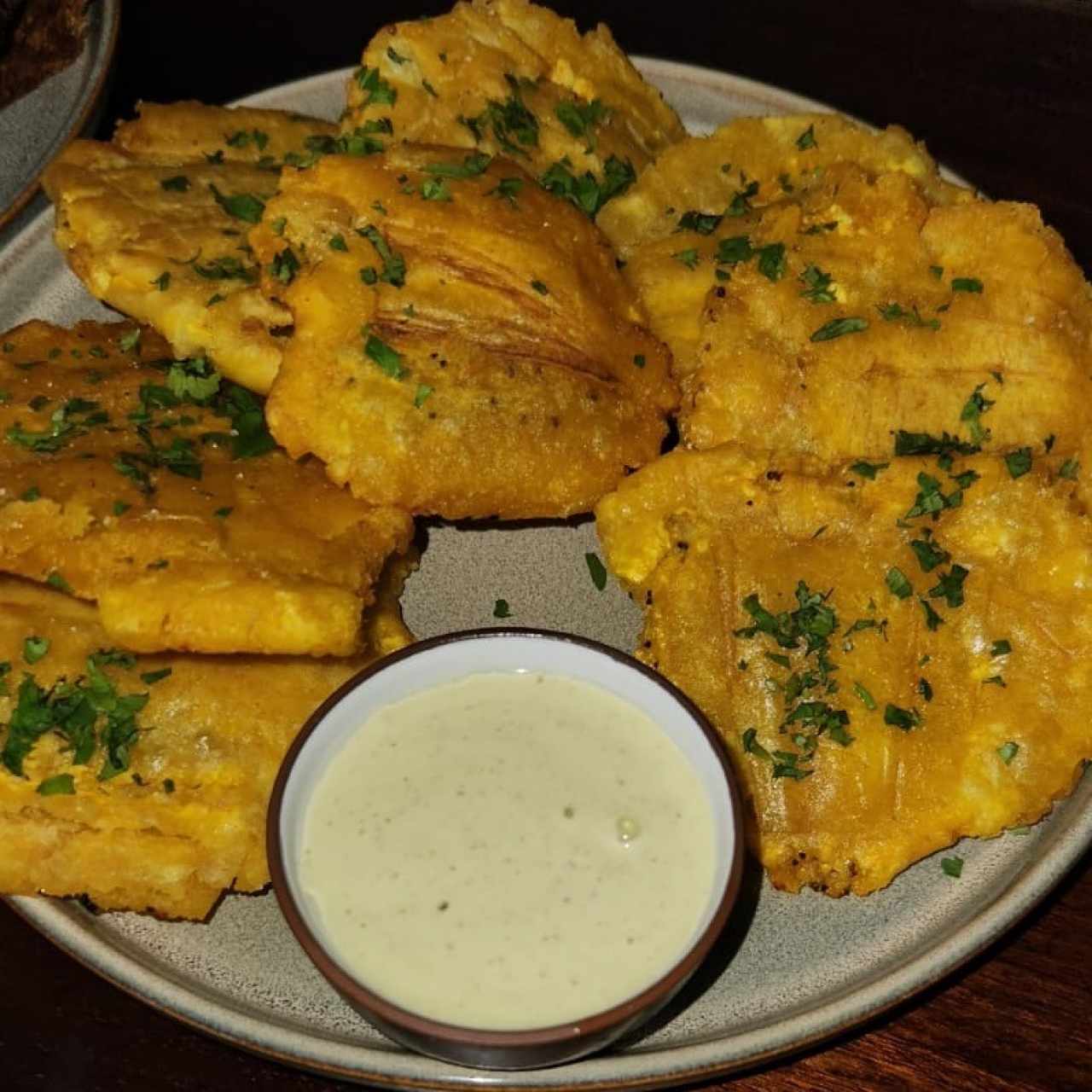Tapas Sunset - Patacones Cilantro
