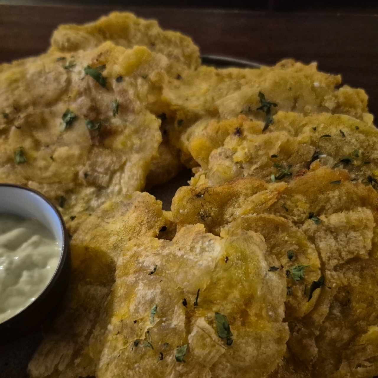 Tapas Sunset - Patacones Cilantro