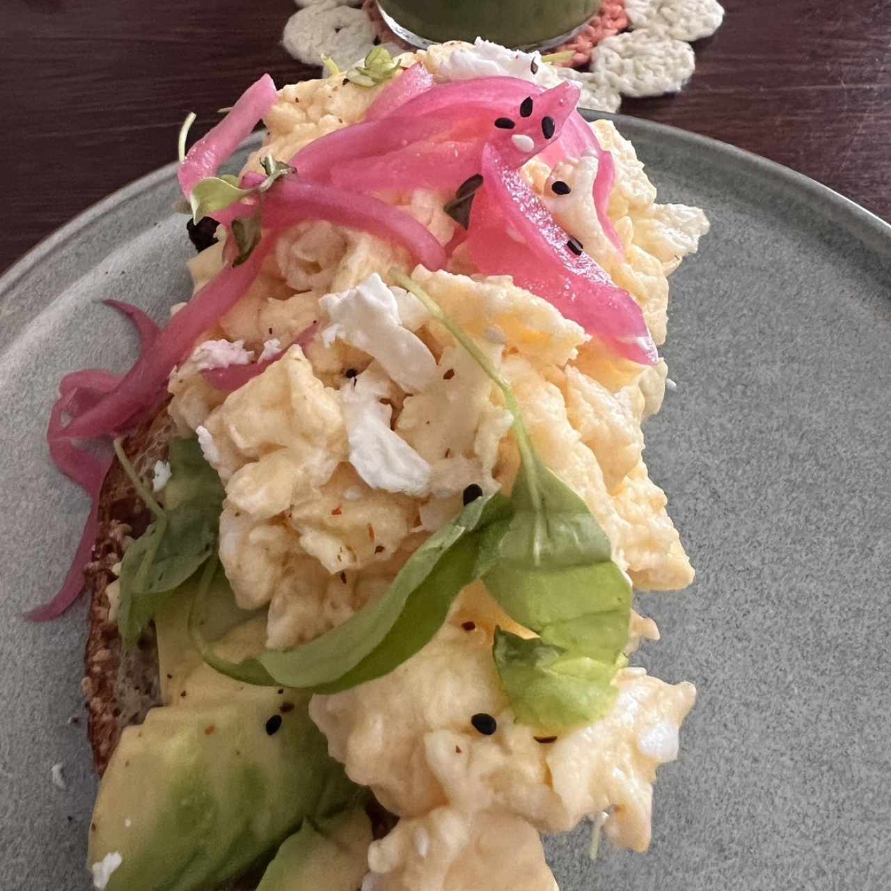 Avocado & Eggs Tartine