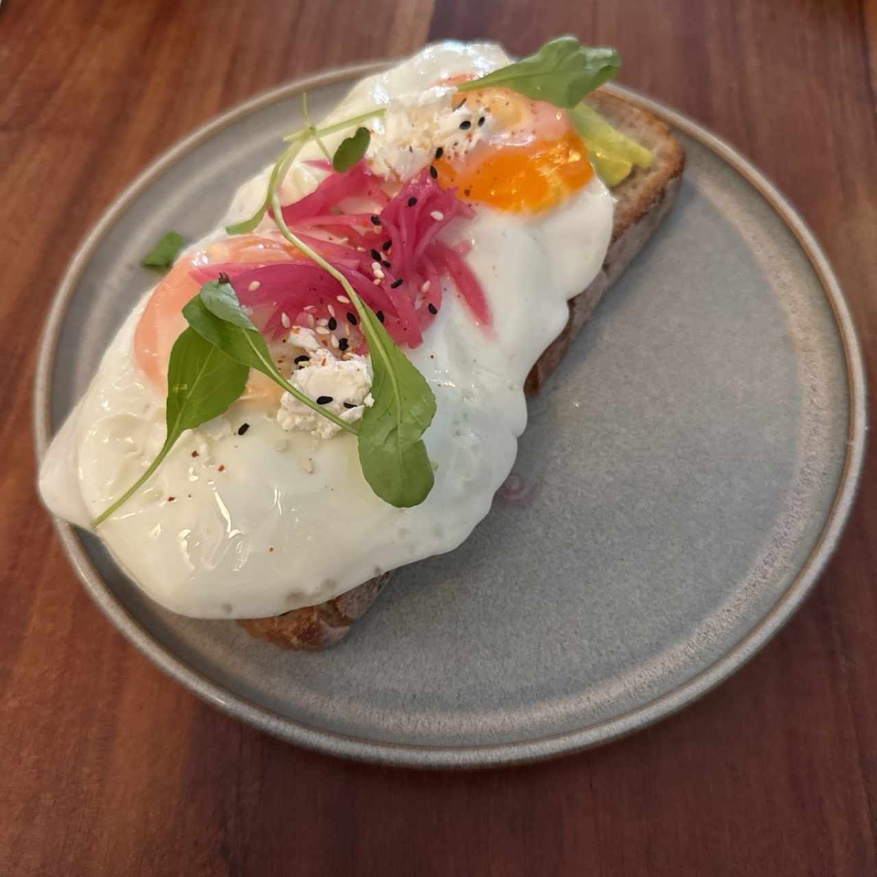 Avocado & Eggs Tartine