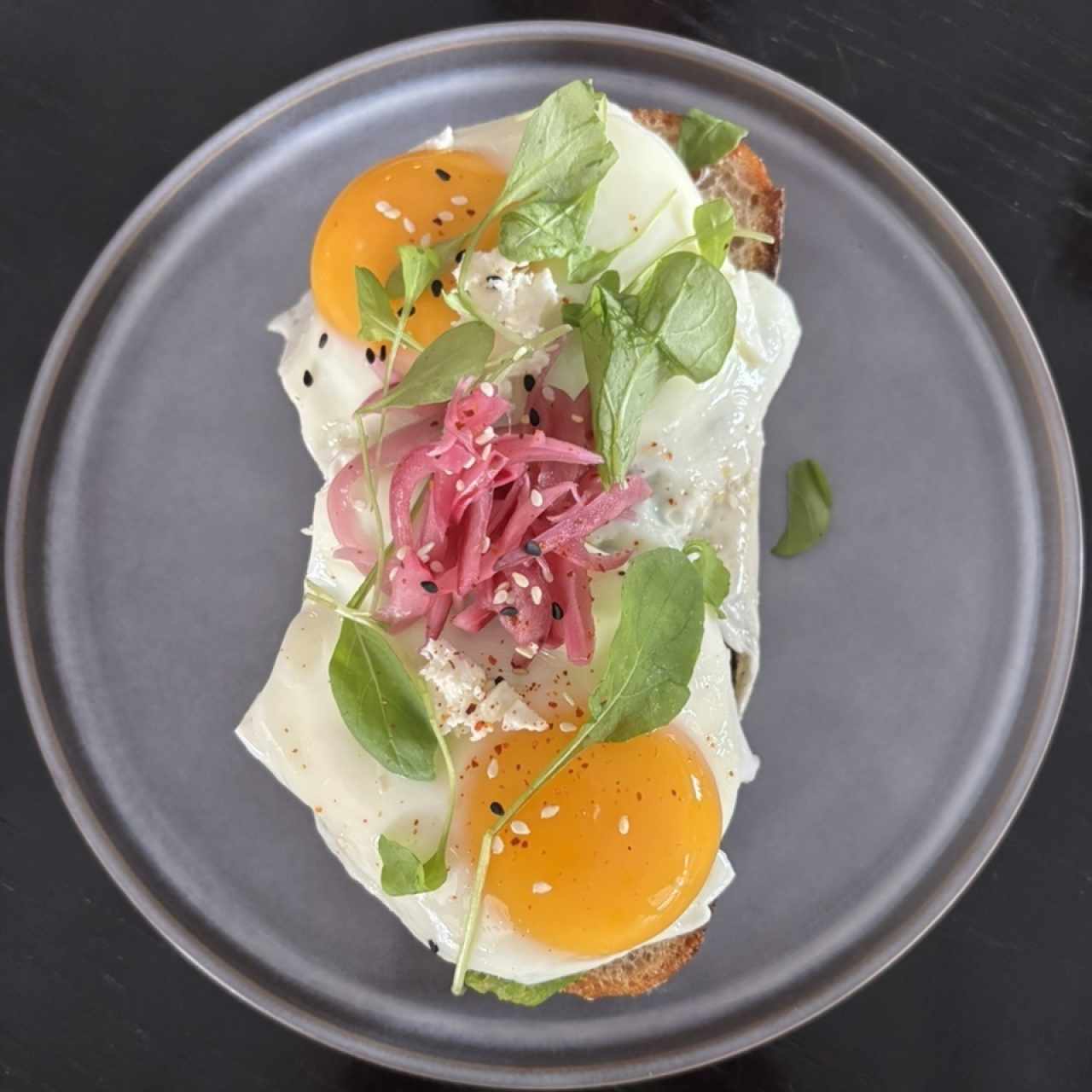 Avocado & Eggs Tartine