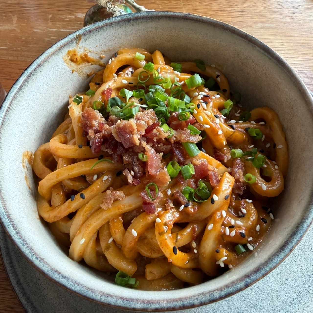 Udon con kimchi
