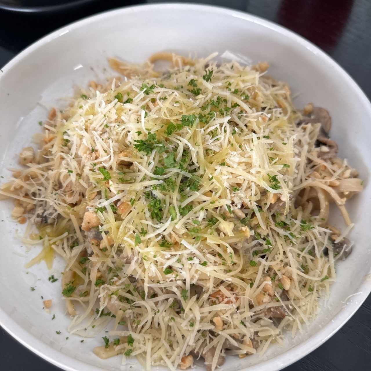 Mushroom Cashews Alfredo