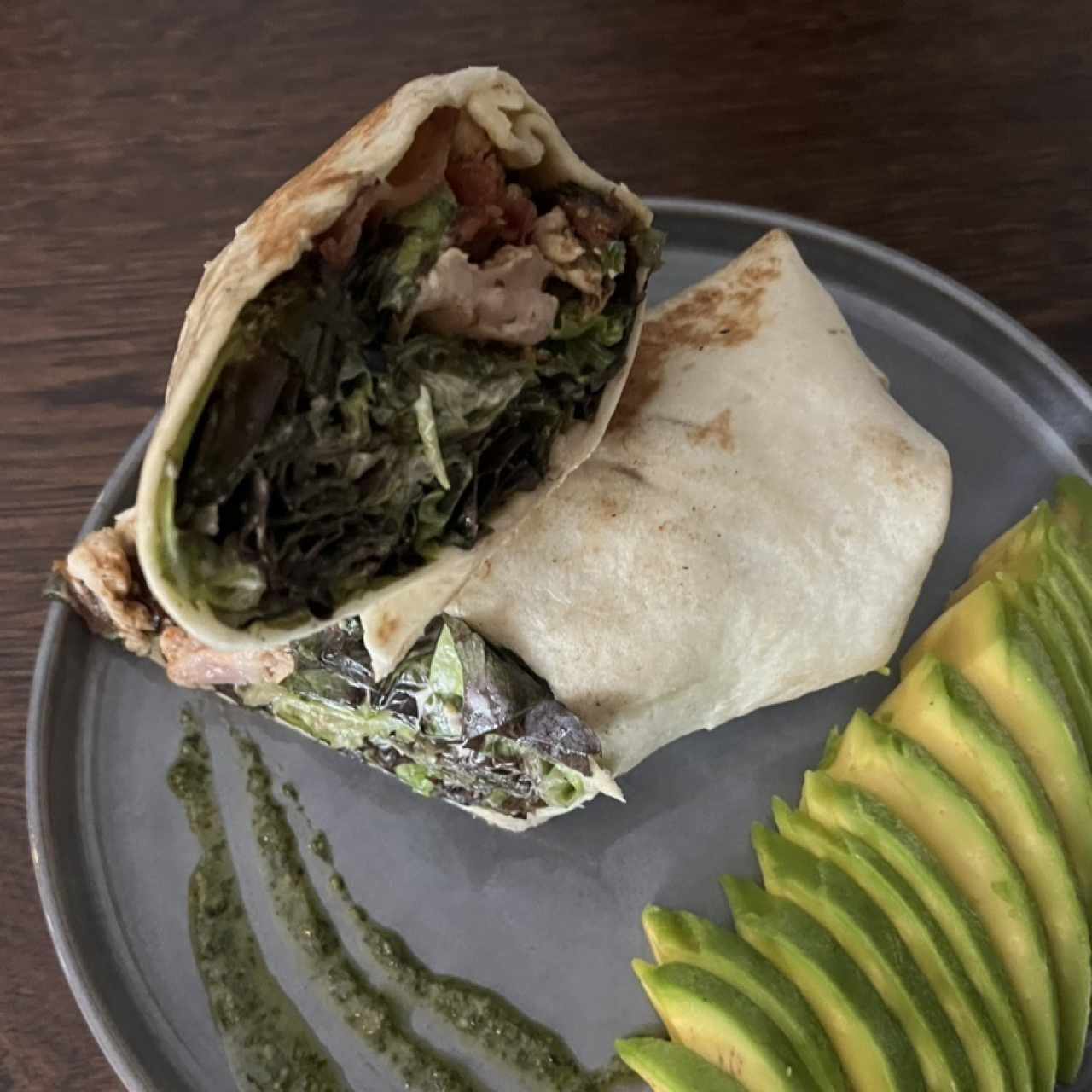 Pesto Pollo Wrap