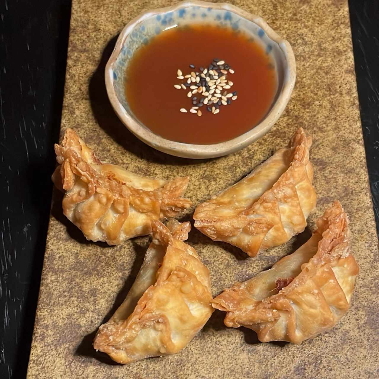 Gyosas de pollo y hongo