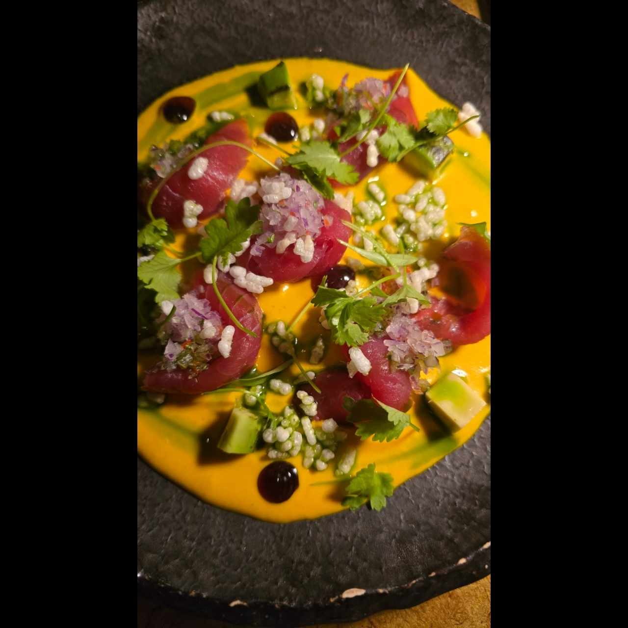 tiradito de atún 