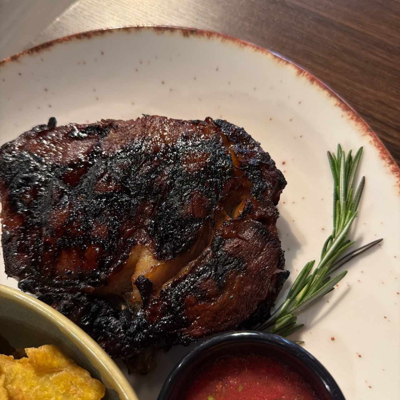 Glaze rib eye