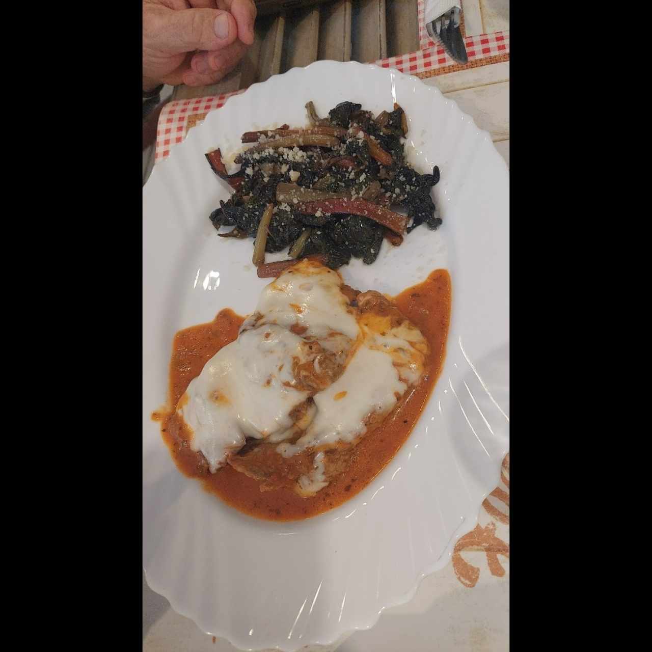 Carne y acelgas