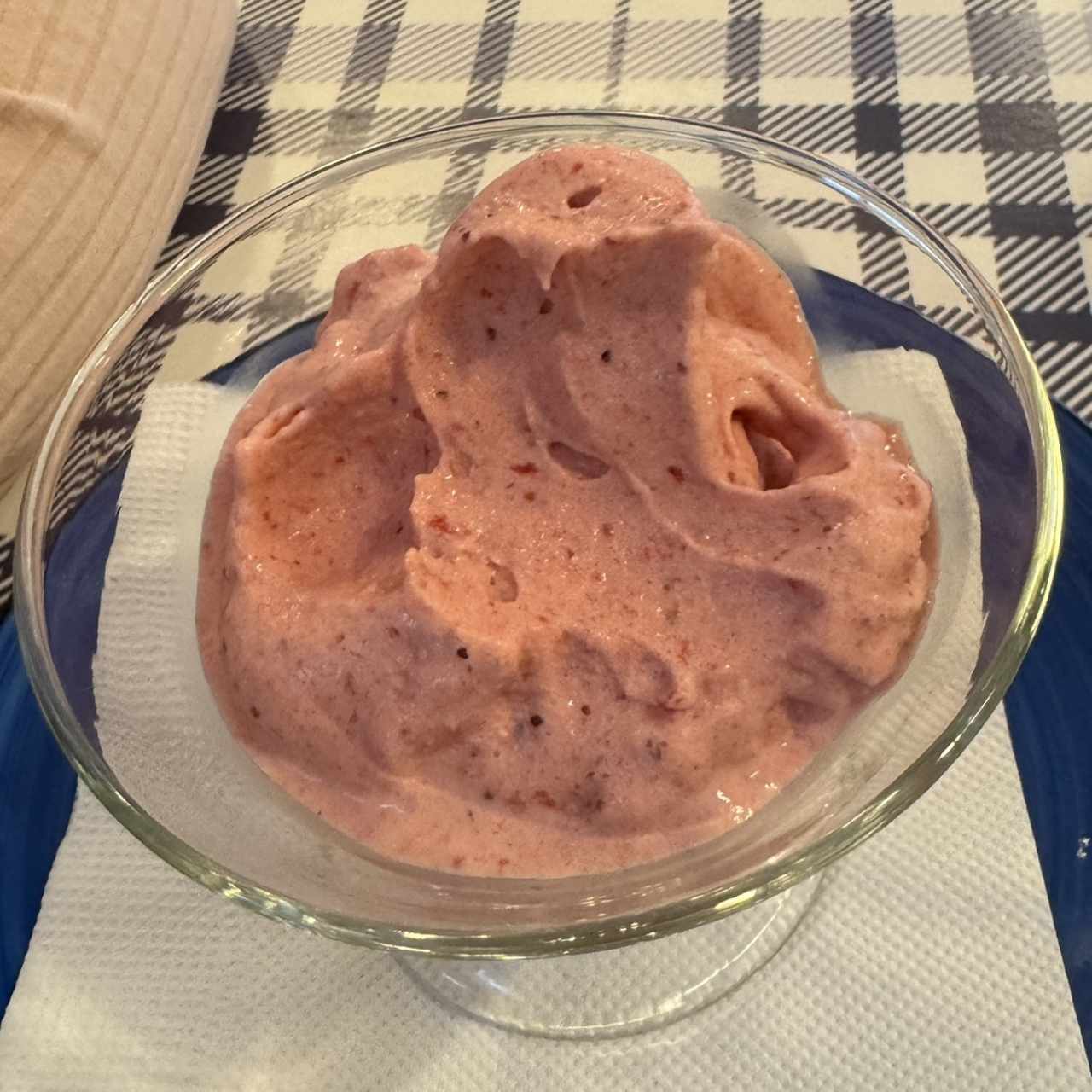 Helado de fresa 