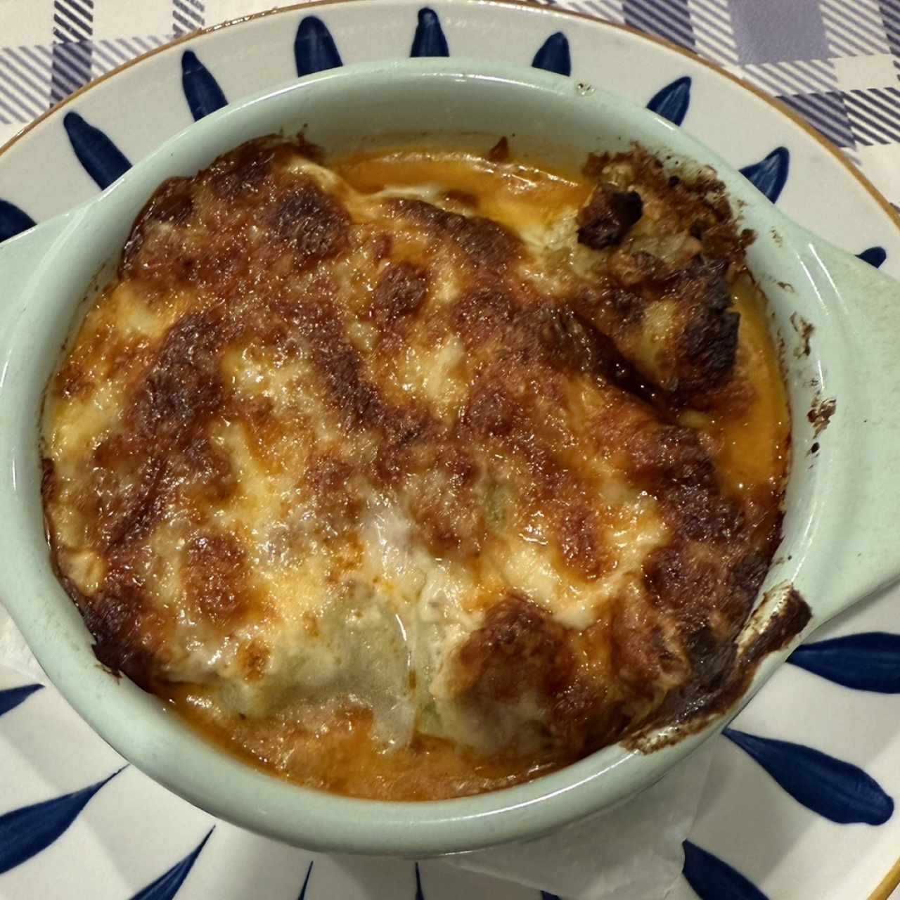 Canelones rellenos de espinaca y ricotta