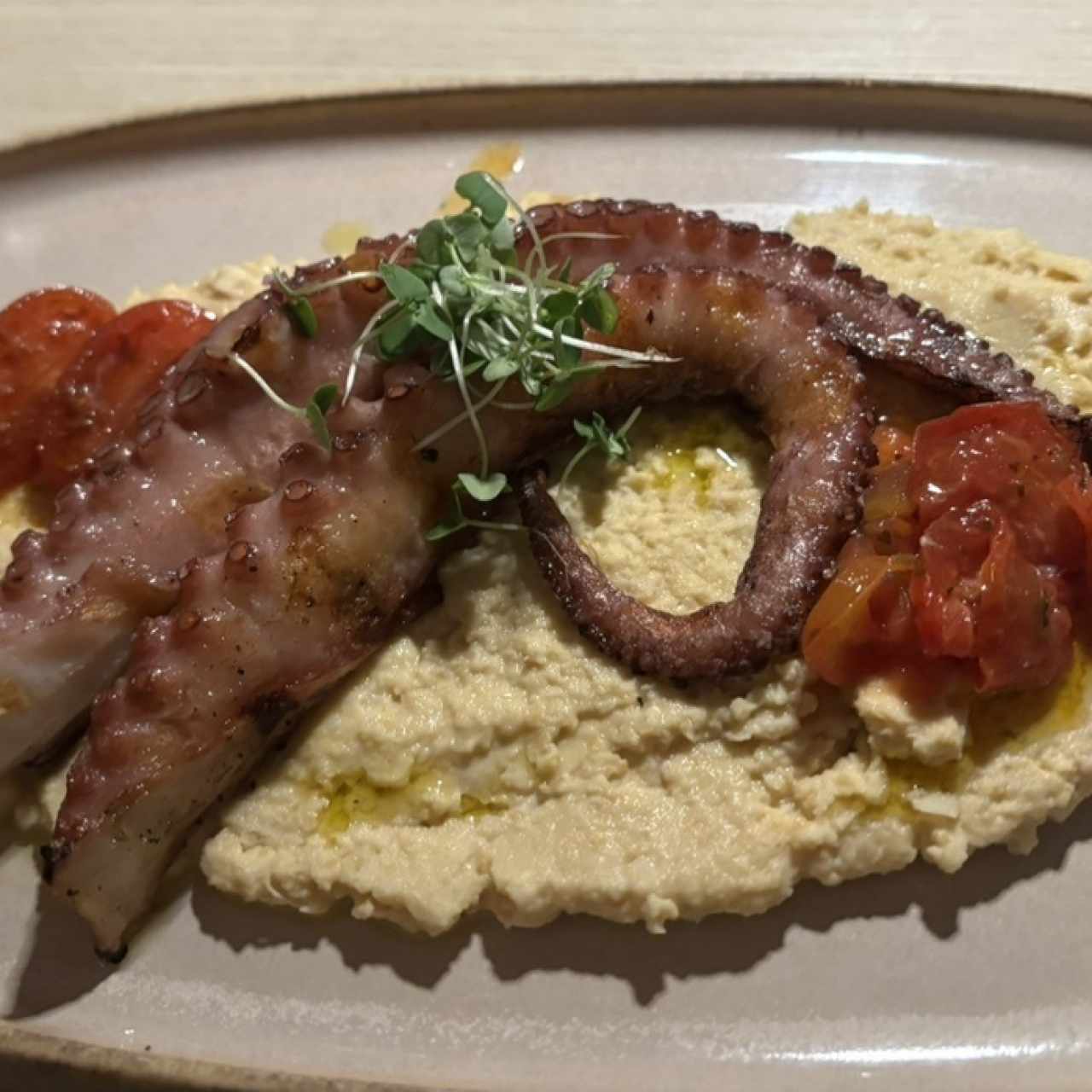 Entradas - Pulpo y Tomate
