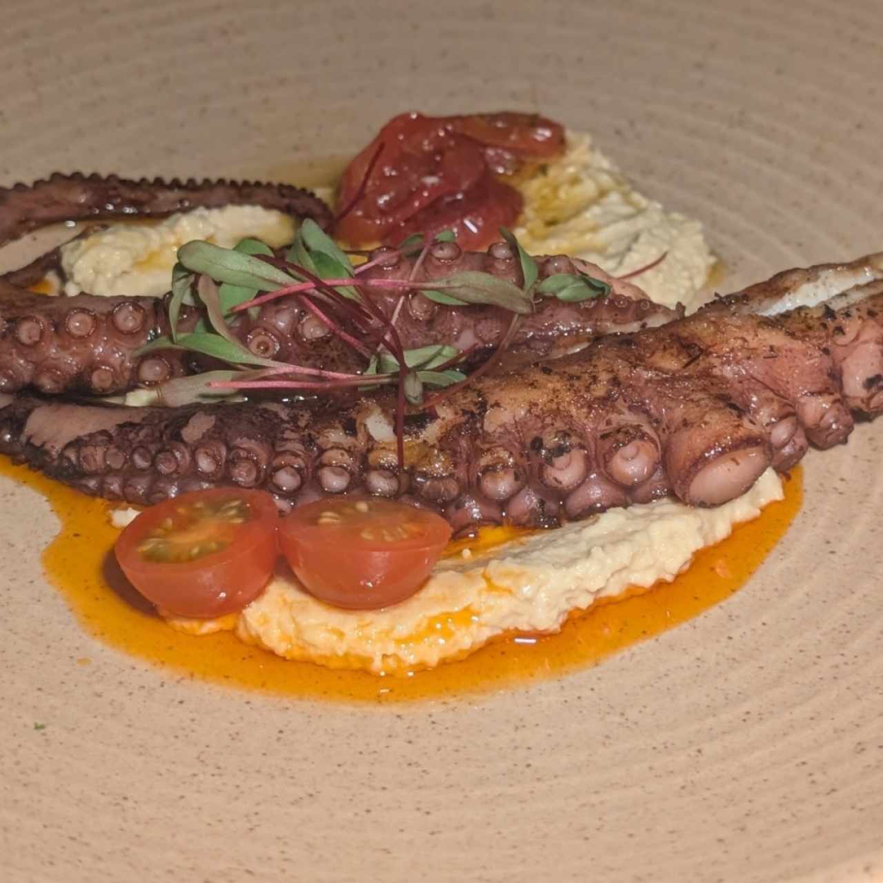 Entradas - Pulpo y Tomate