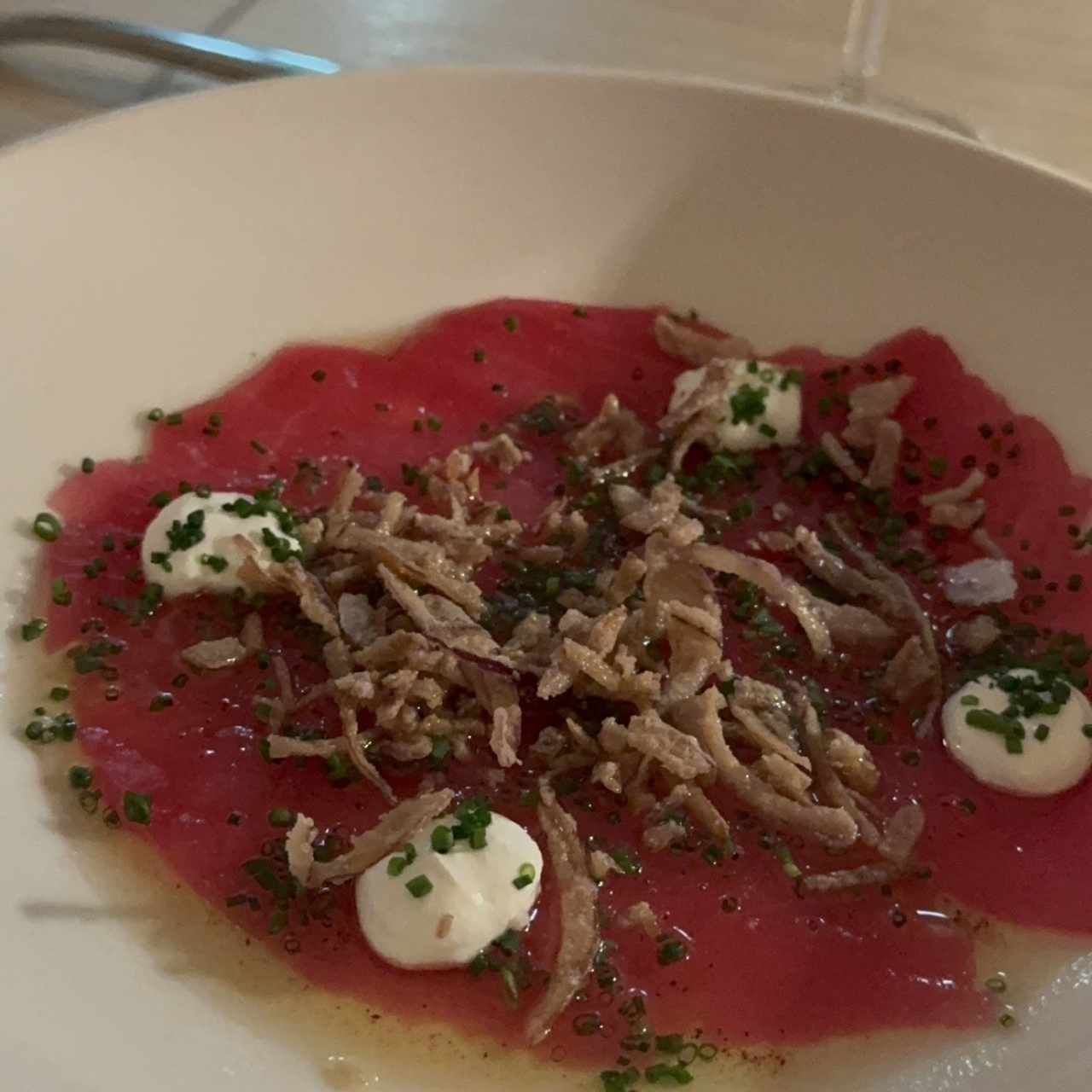 Entradas - Carpaccio de Res