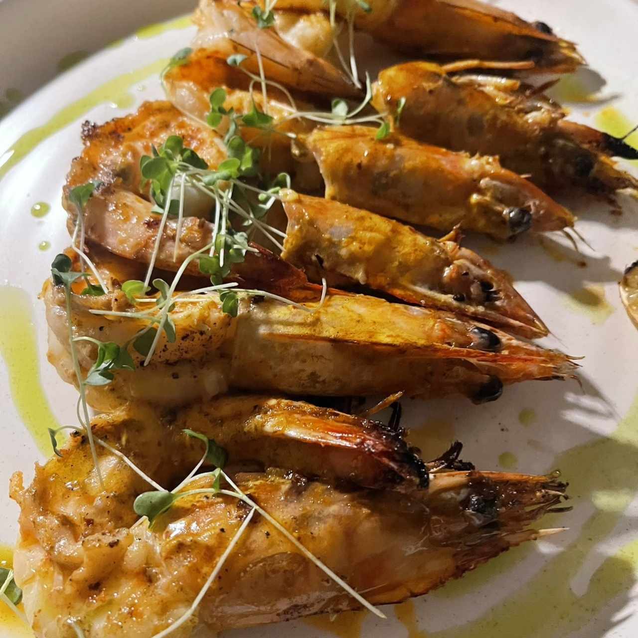 Langostinos a las Brasas