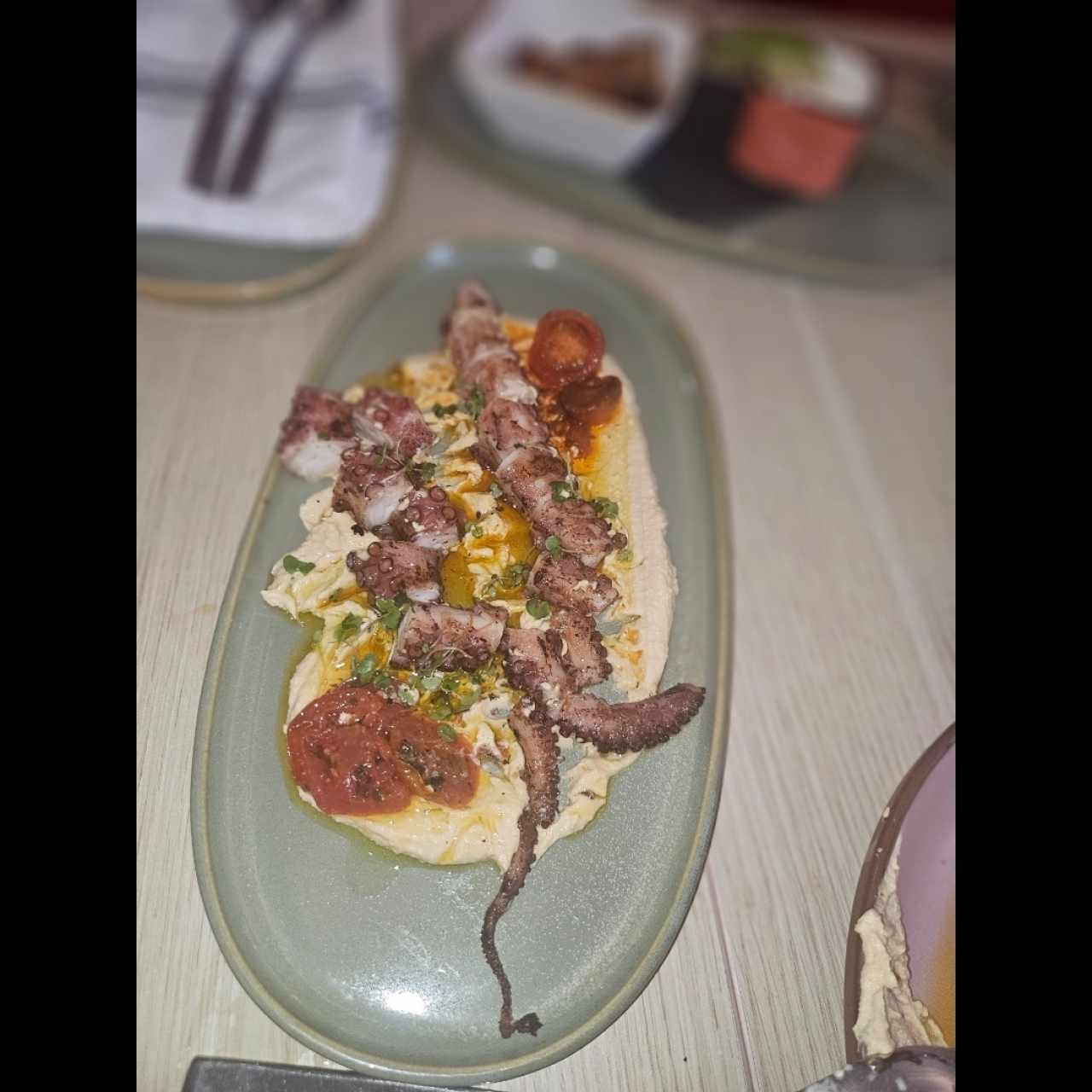 Entradas - Pulpo y Tomate