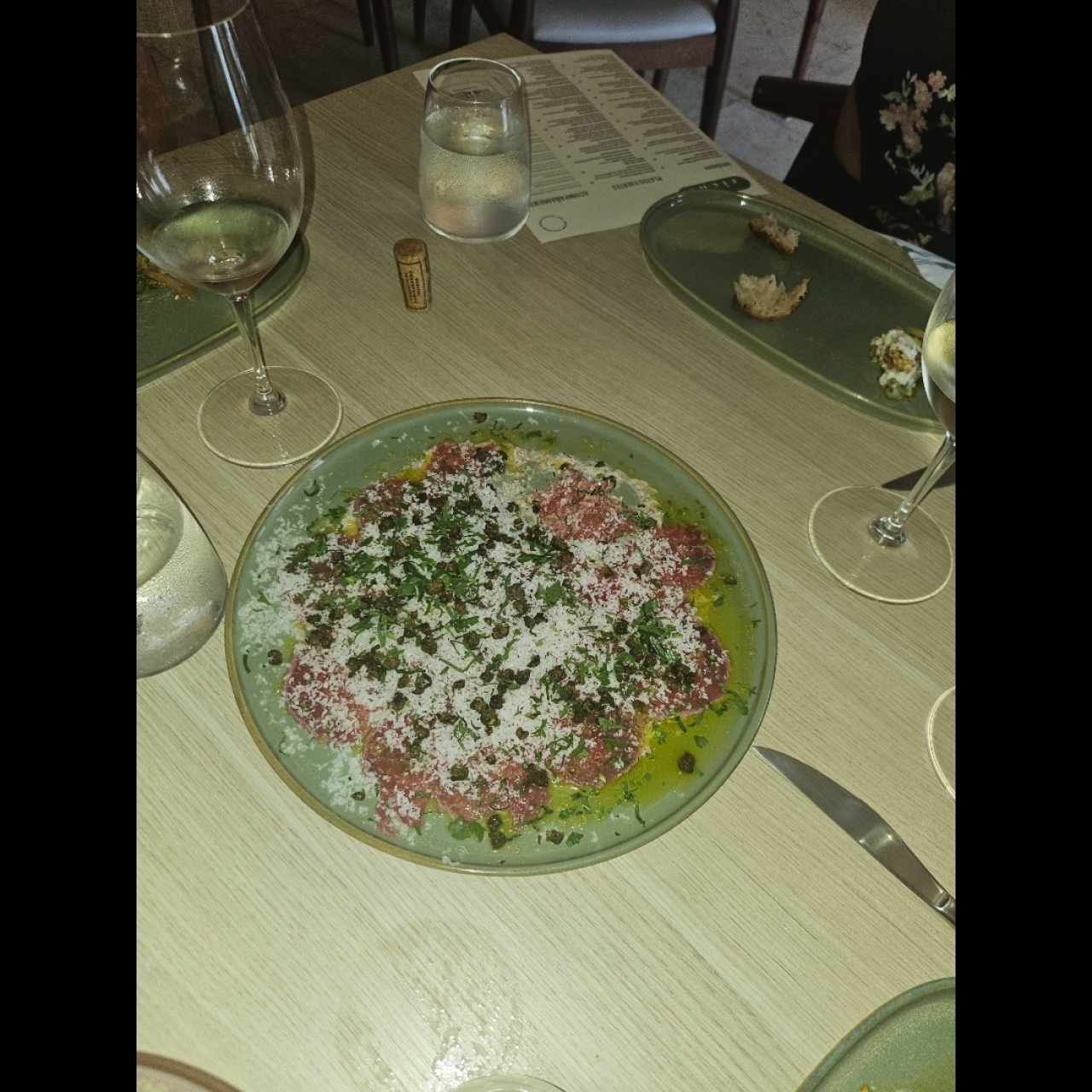 Entradas - Carpaccio de Res