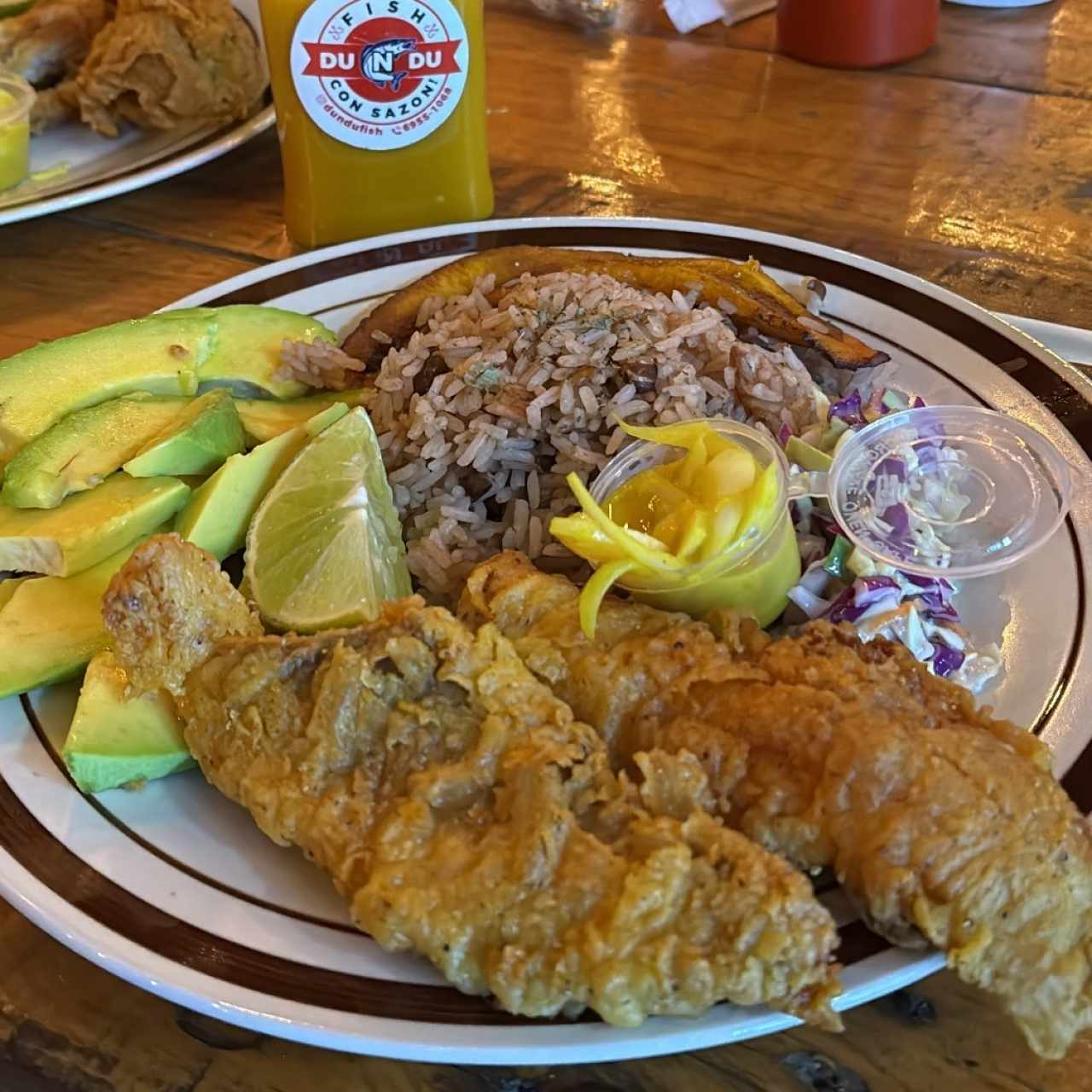 Comida completa con filete