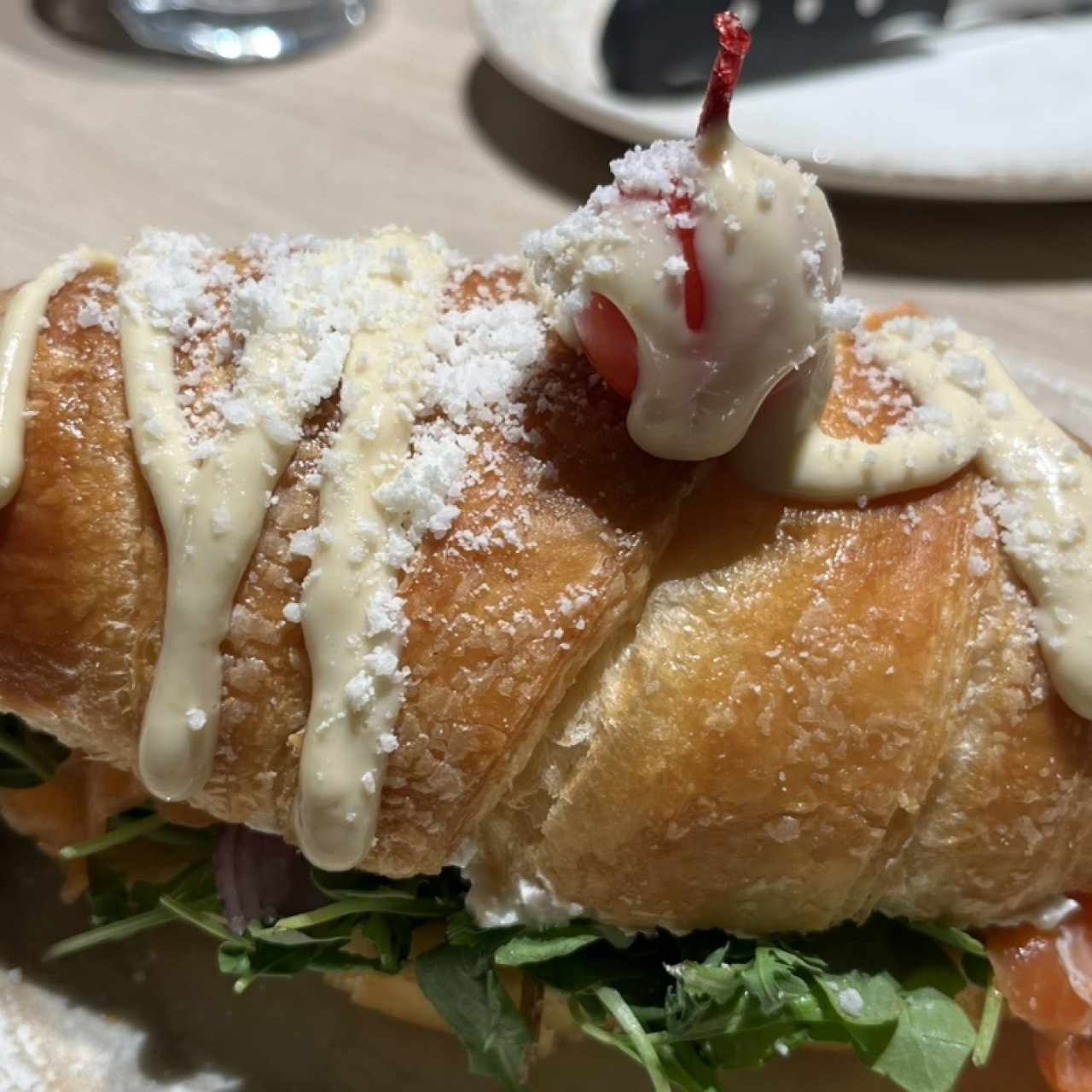 Croissant de salmón
