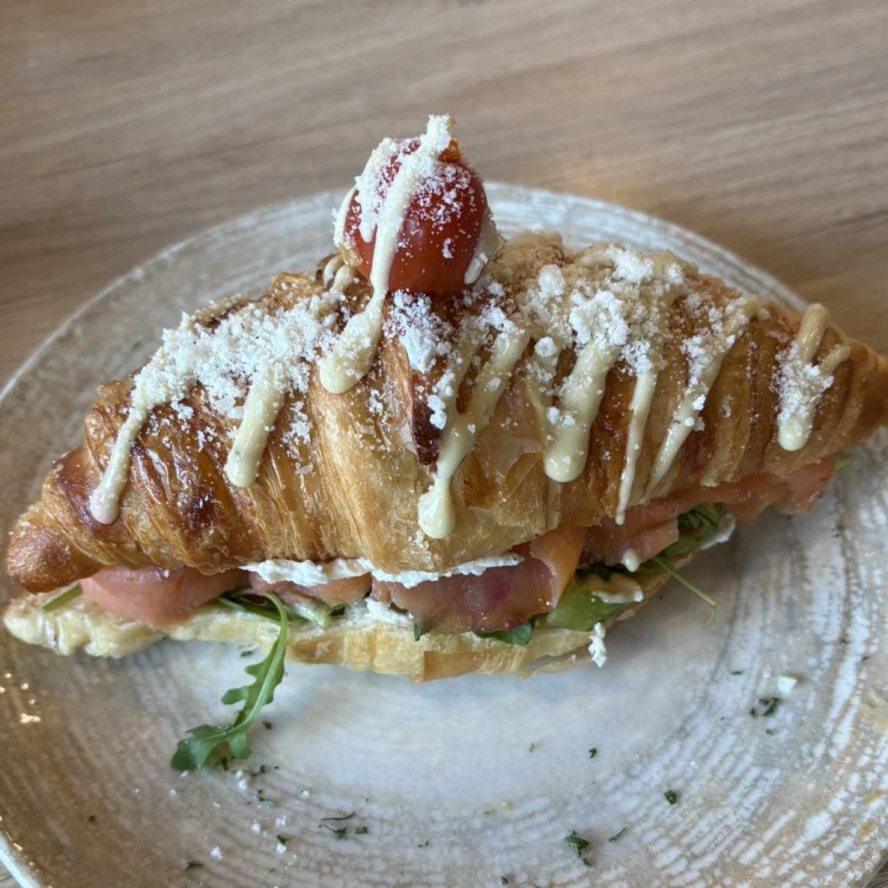 Croissant de salmón