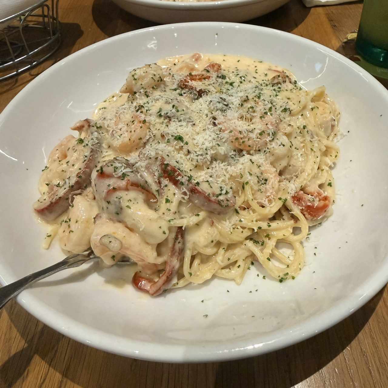 Chicken & Shrimp Carbonara